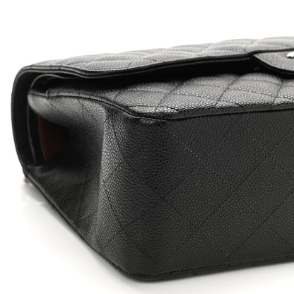 Chanel Caviar Quilted Jumbo Double Flap Black 9 of 11