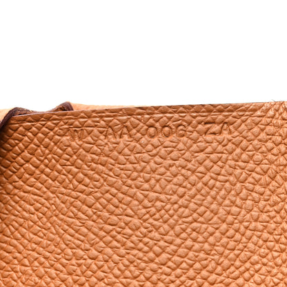 Hermes Epsom Calvi Duo Card Case Gold 7 of 8