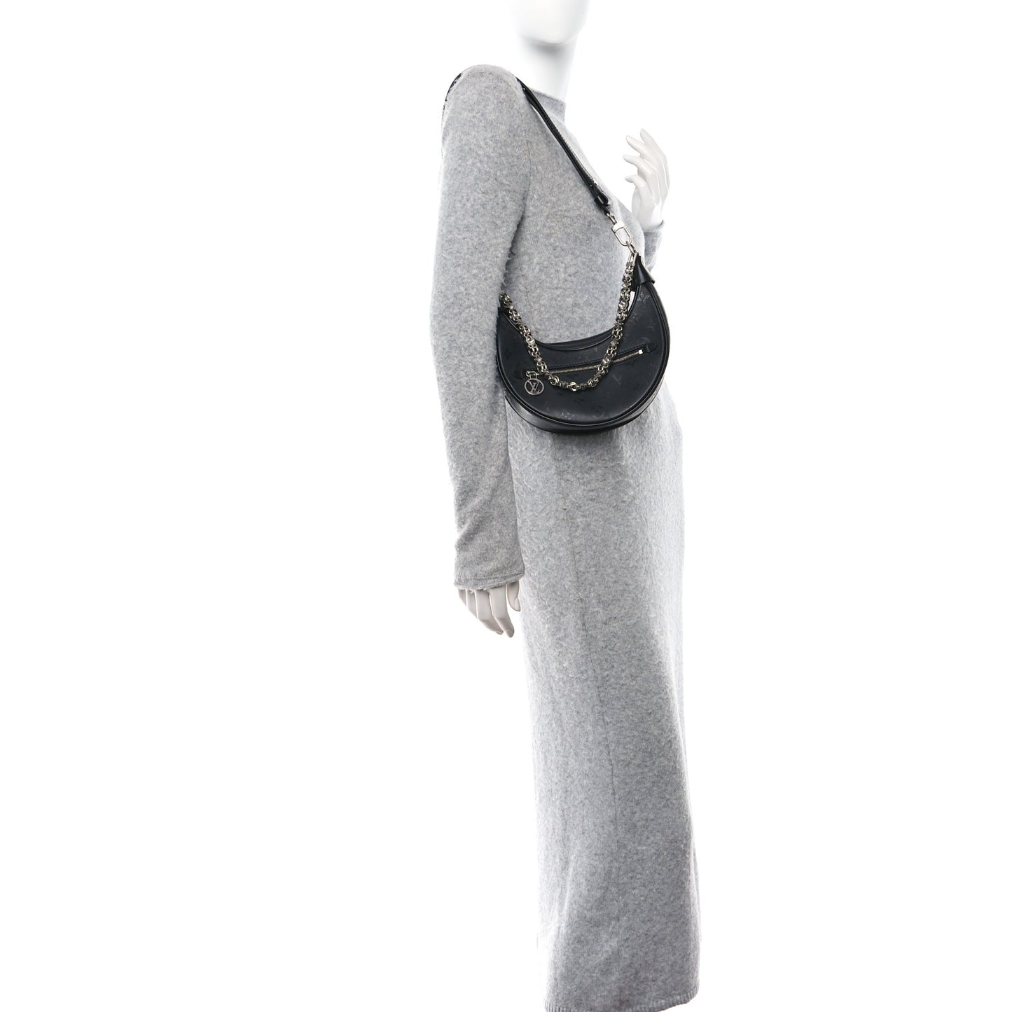 Calfskin Monogram Loop H27 Black