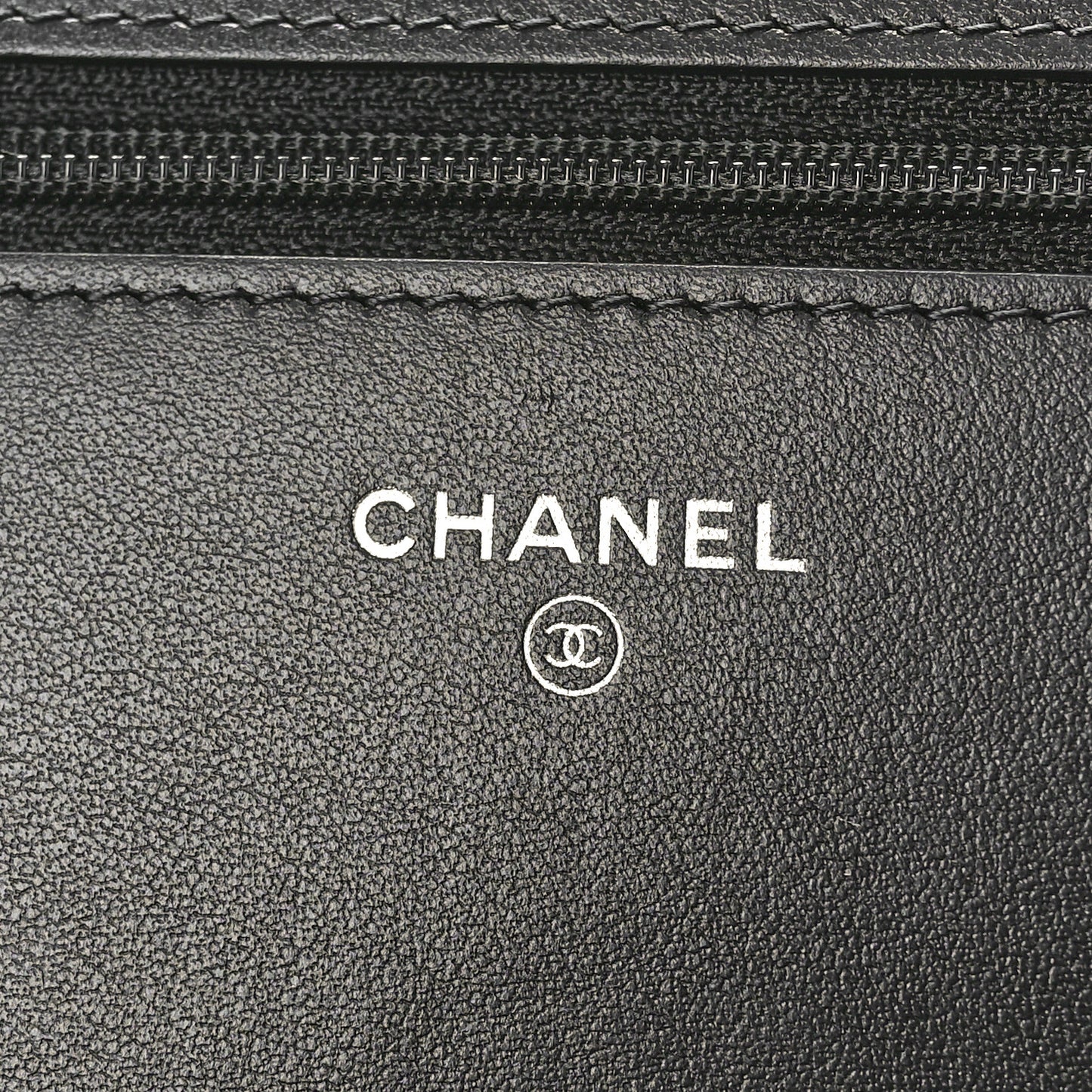 Caviar Quilted Boy Wallet On Chain WOC Black