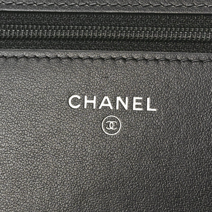 Chanel Caviar Quilted Boy Wallet On Chain WOC Black 6 of 11