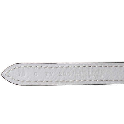 Hermes Swift Epsom 13mm Gamma Belt 70 White Etoupe 6 of 7