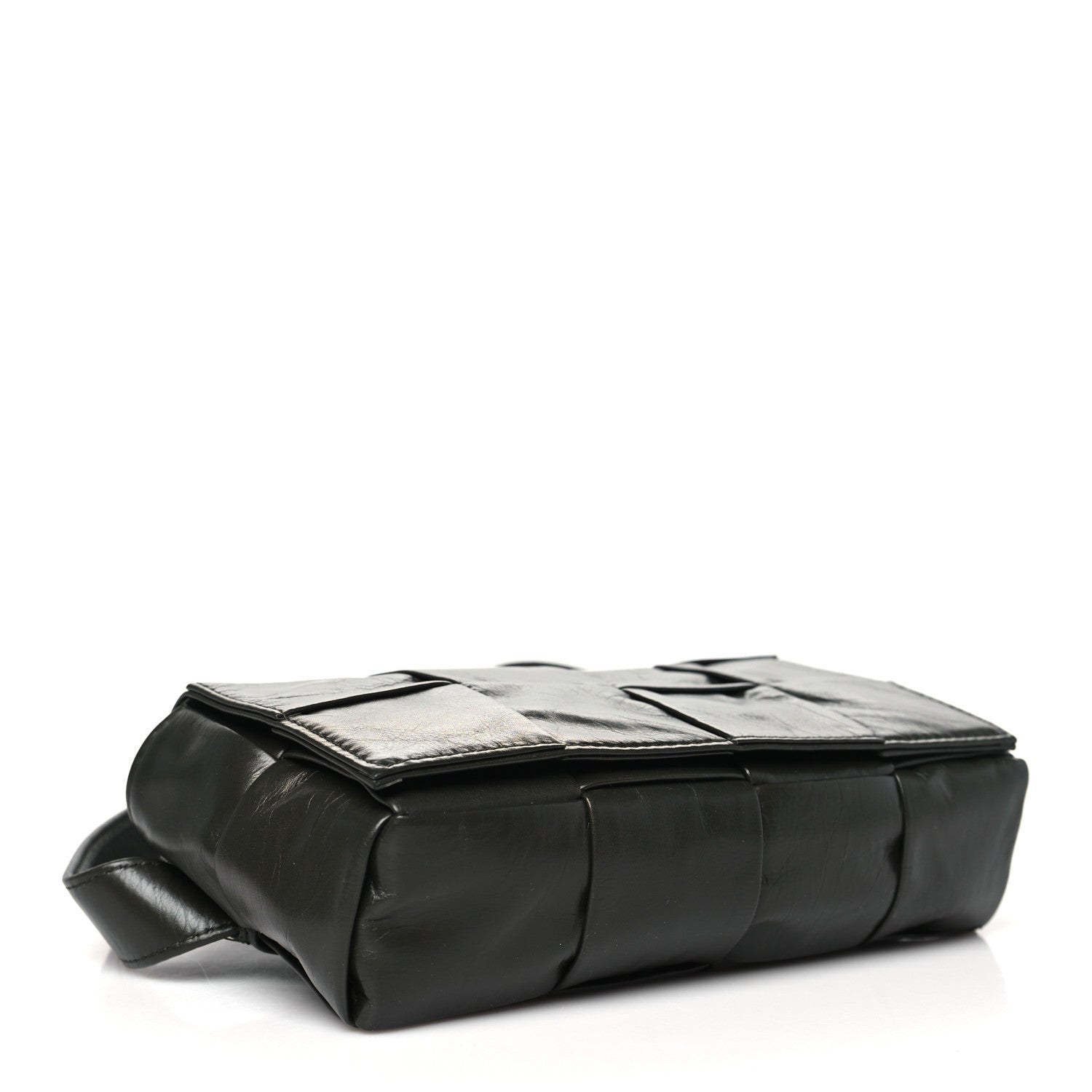 Bottega Veneta Paper Calfskin Intrecciato Cassette Belt Bag Raintree 4 of 7