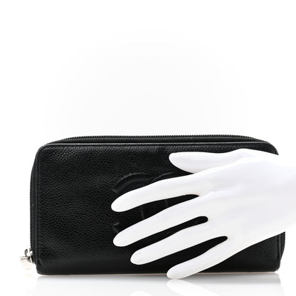 Chanel Caviar Large Timeless CC Zip Around Wallet Black 2 of 10