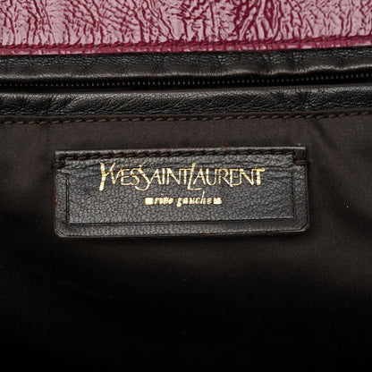Saint Laurent Patent Tribute Tote Red 6 of 7