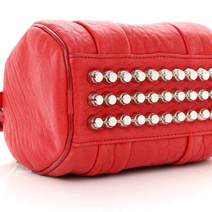 Alexander Wang Pebbled Lambskin Mini Rockie Red Rhodium Hardware 8 of 16