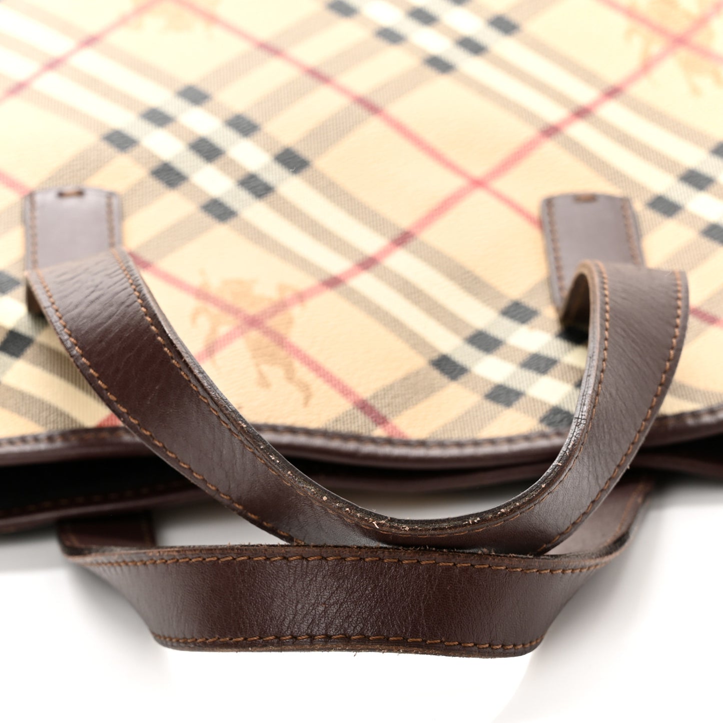 Haymarket Check Studded Tote Chocolate