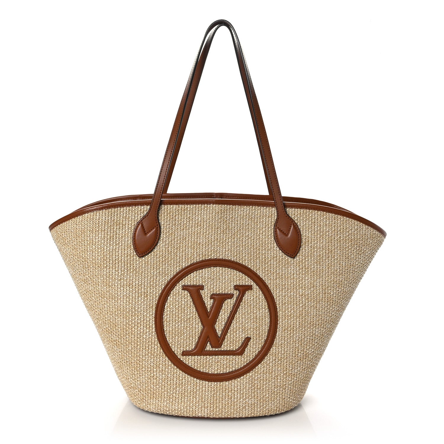 Louis Vuitton Raffia Saint Jacques Tote Caramel 1 of 9