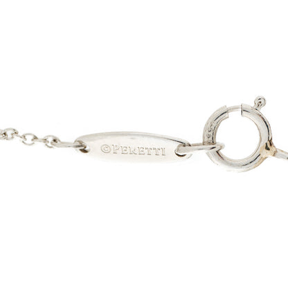 Tiffany Platinum Diamond .17ct Elsa Peretti Diamonds by the Yard Pendant Necklace 6 of 7