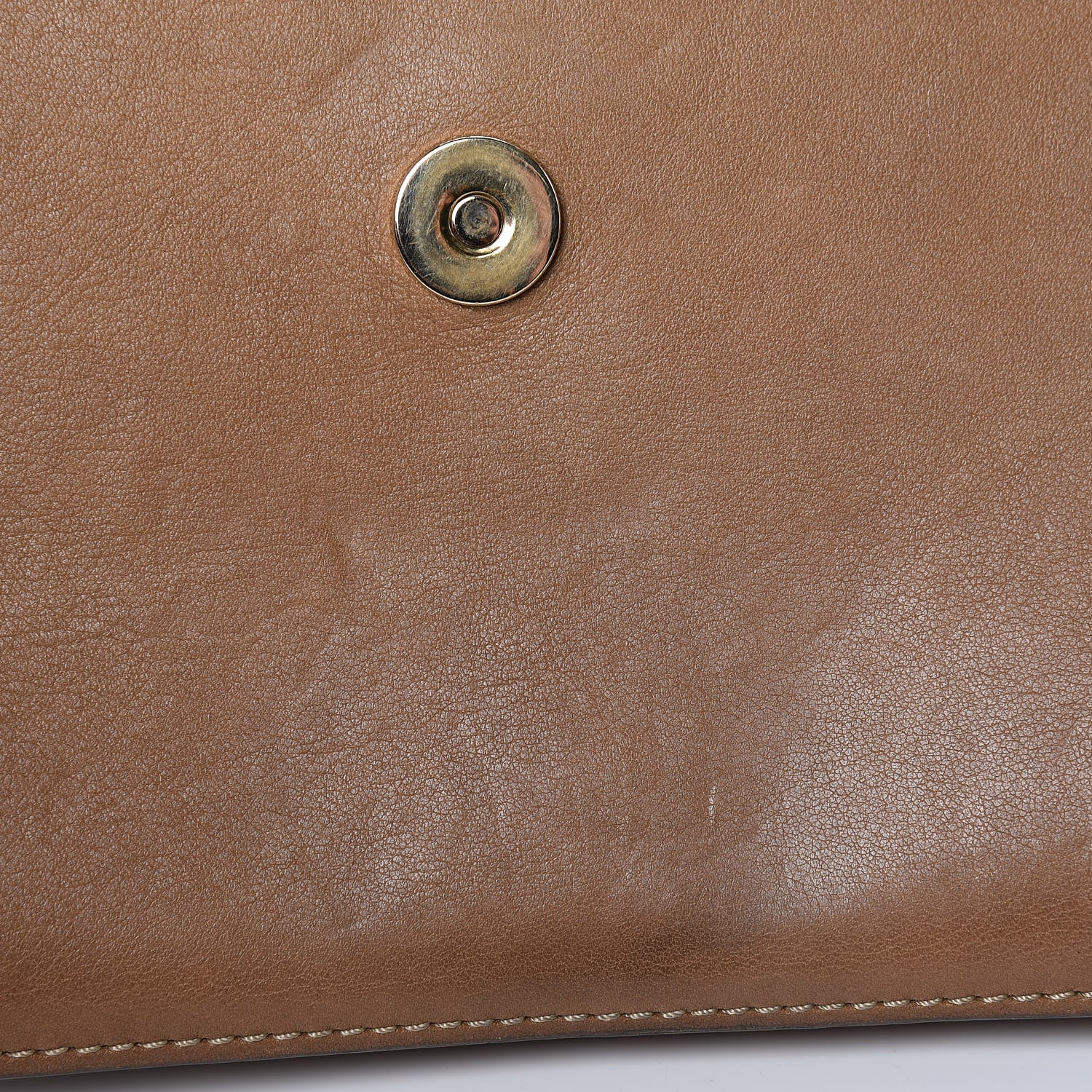 Chloe Ostrich Calfskin Small Faye Shoulder Bag Light Brown 13 of 13