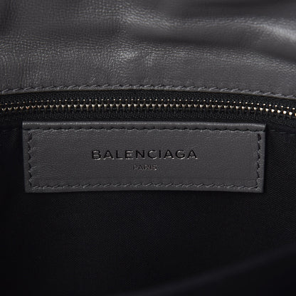 Balenciaga Chevre Silver Metallic Edge Hardware Envelope Clutch Gris Acier 7 of 9