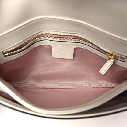 Gucci Calfskin Small Arli Flap Shoulder Bag Mystic White 5 of 7