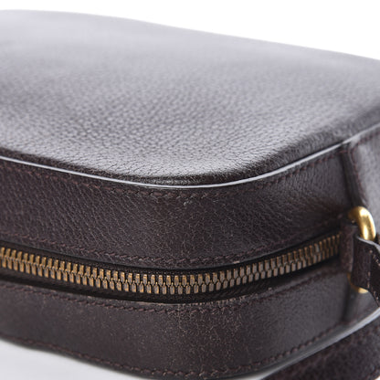 Gucci Textured Calfskin Web Small Webby Bee Shoulder Bag Brown Coffee 17 of 24