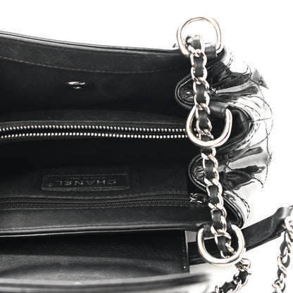 Chanel Patent Quilted Coco Shine Small Accordion Flap Black 5 of 10
