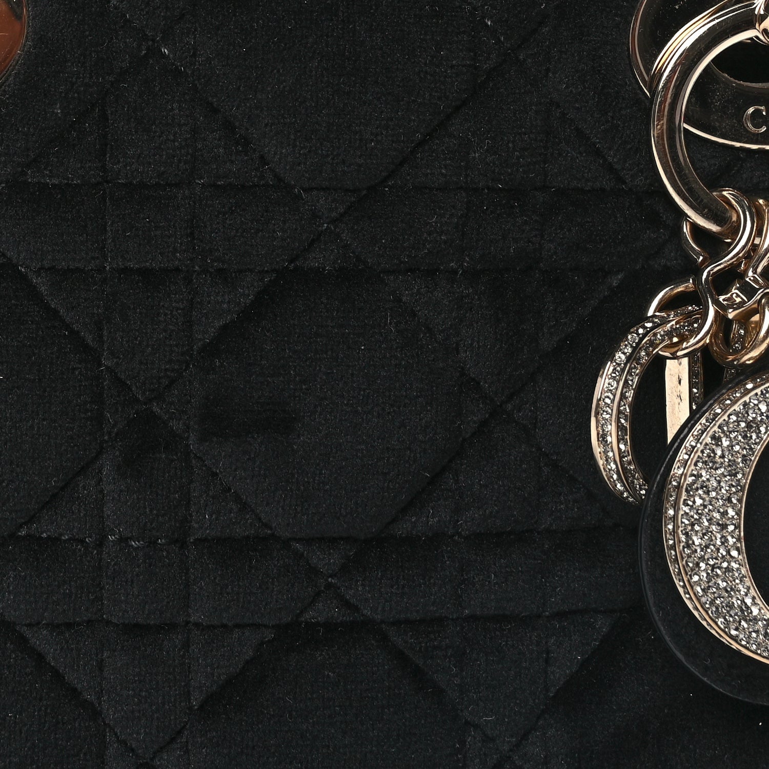 Christian Dior Velvet Mini Lady Dior Black 6 of 8