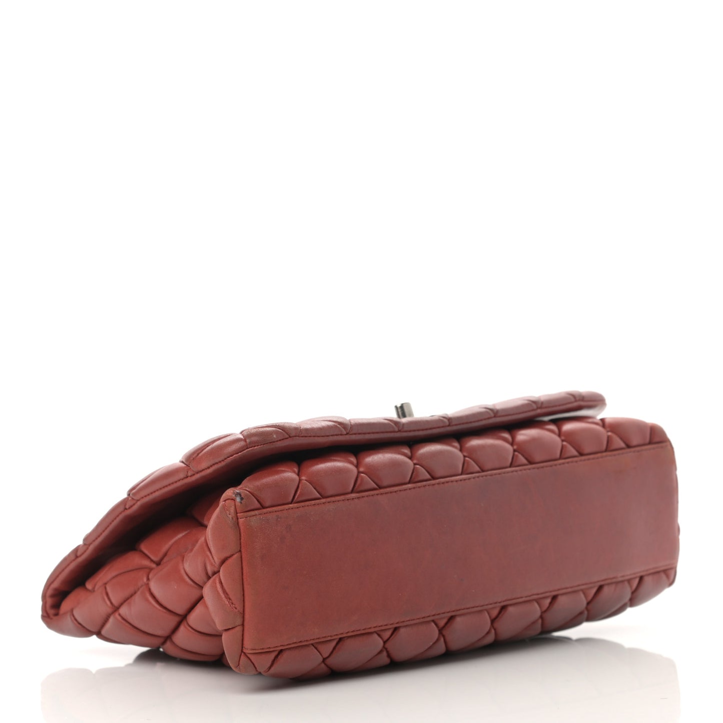 Lambskin Large New Bubble Flap Red