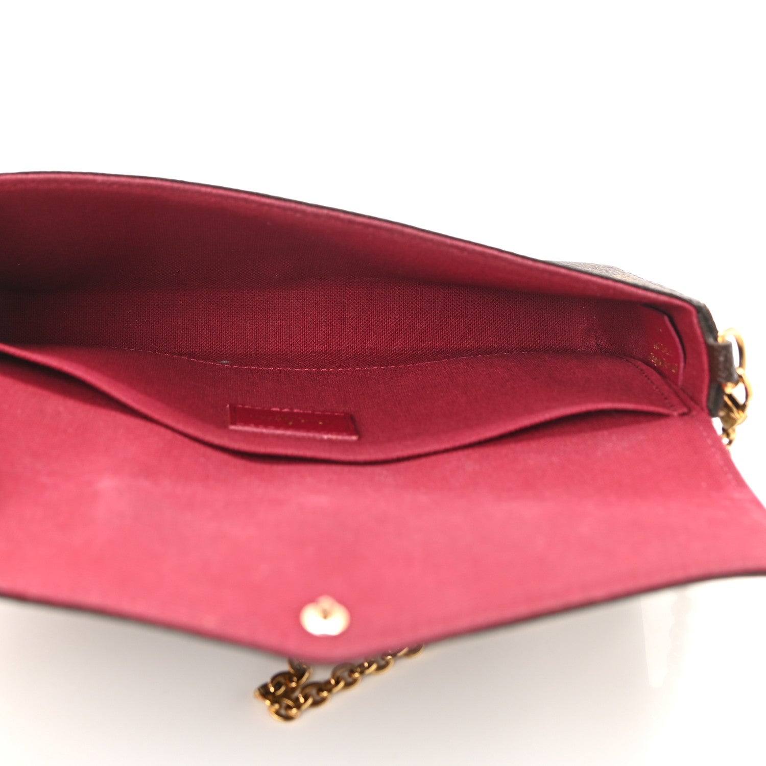 Louis Vuitton Monogram Pochette Felicie Chain Wallet Fuchsia 6 of 13