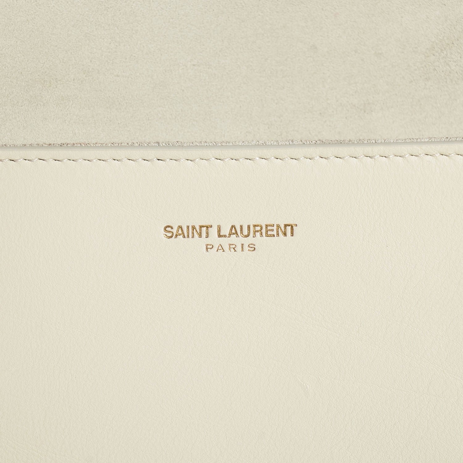 Saint Laurent Calfskin Classic Y Clutch White 10 of 18