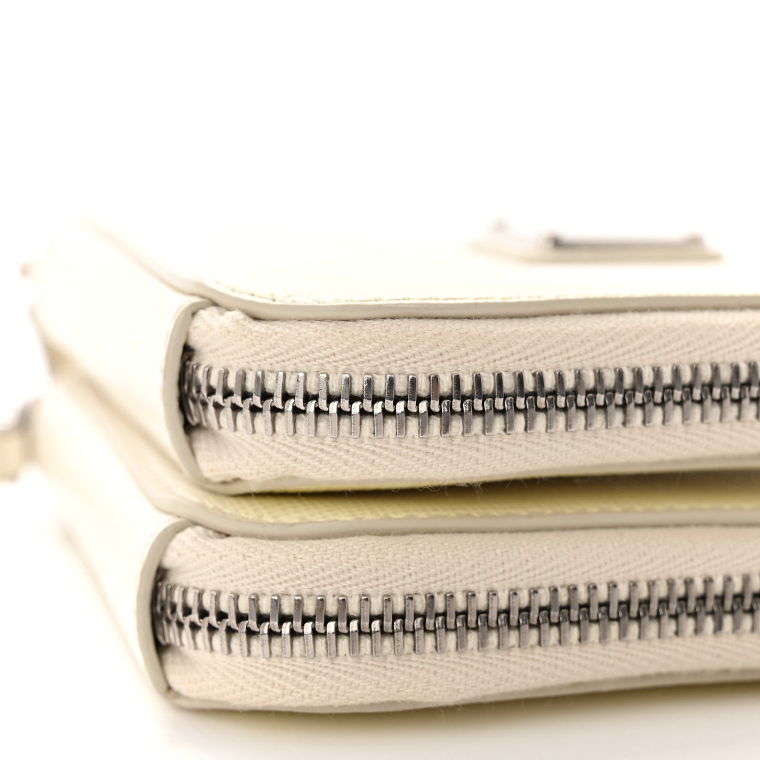 Prada Saffiano Mini Triangle Crossbody Pouch White 11 of 13