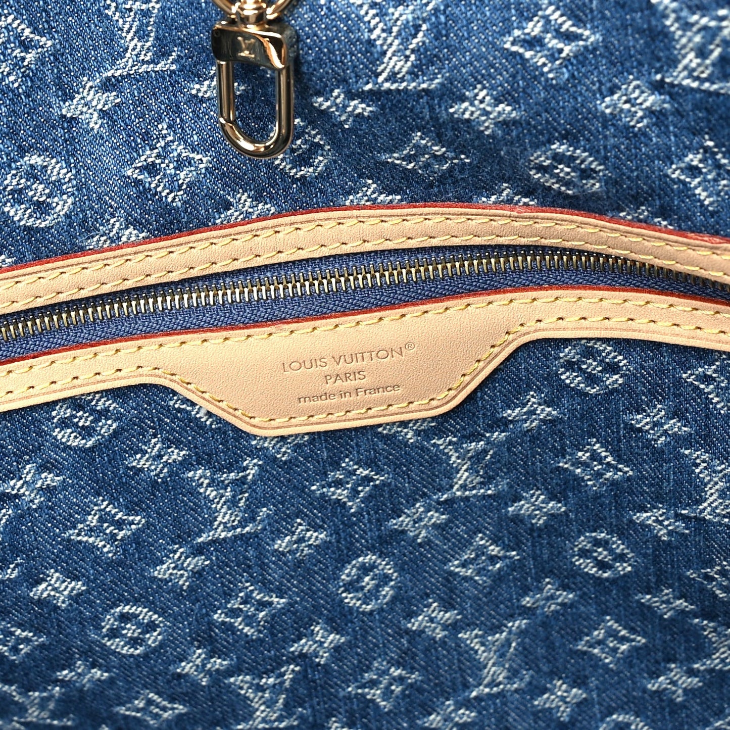 Monogram Denim Neo Neverfull MM Blue
