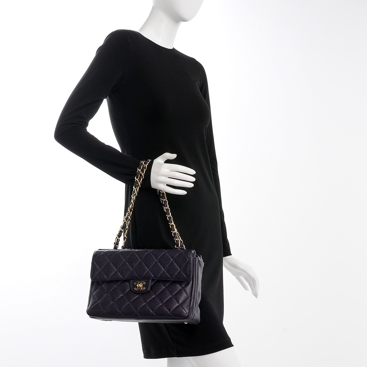 Chanel Caviar Quilted Camera Case Purple 2 of 11