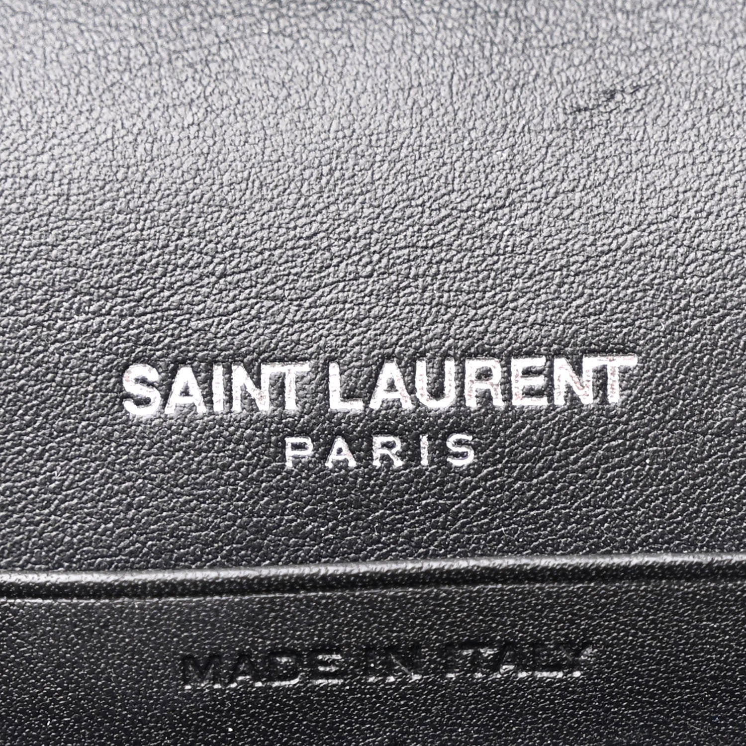 Saint Laurent Patent Grain De Poudre Matelasse Chevron Monogram Chain Wallet Blue Majorelle 7 of 7