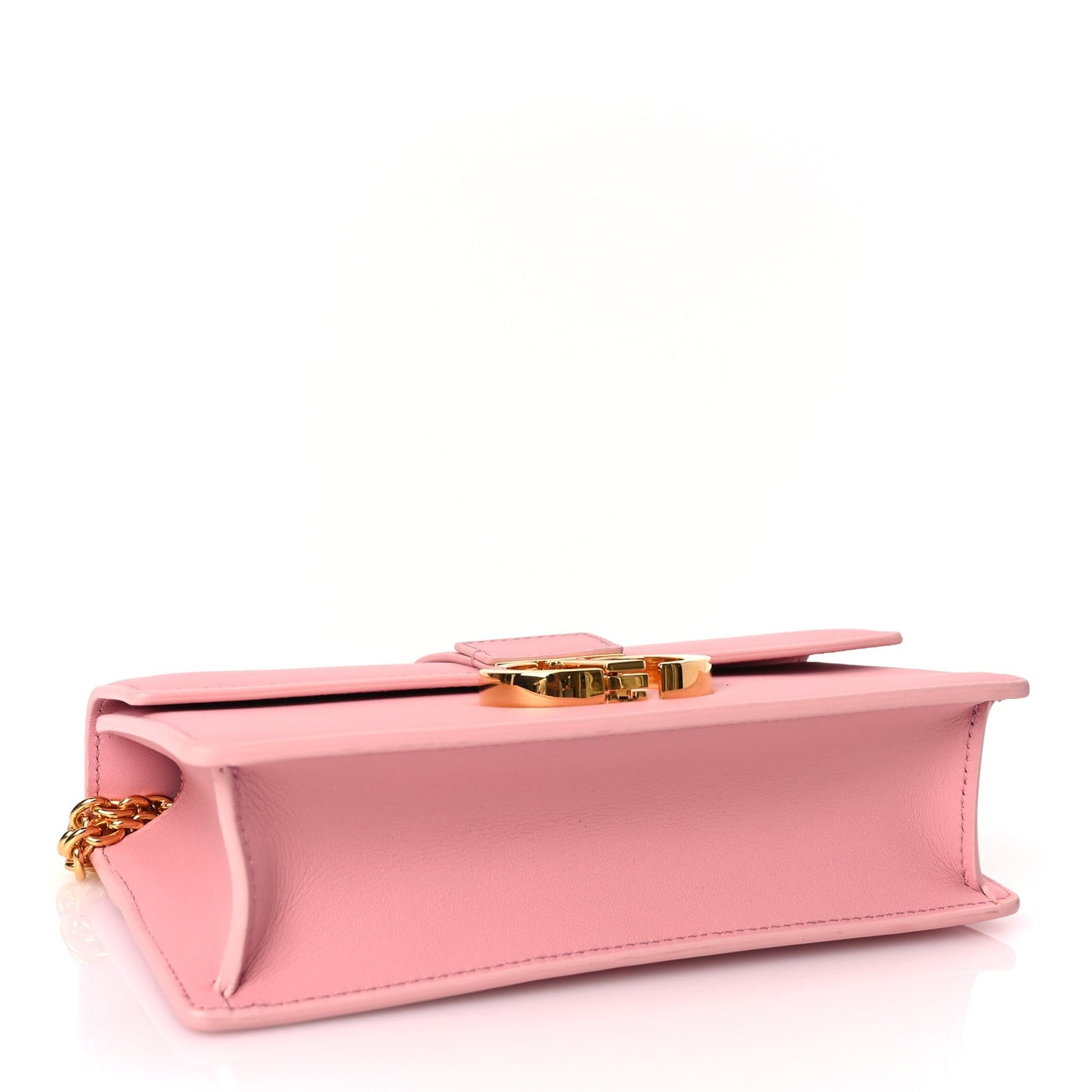 Calfskin 30 Montaigne East West Chain Flap Bag Pink
