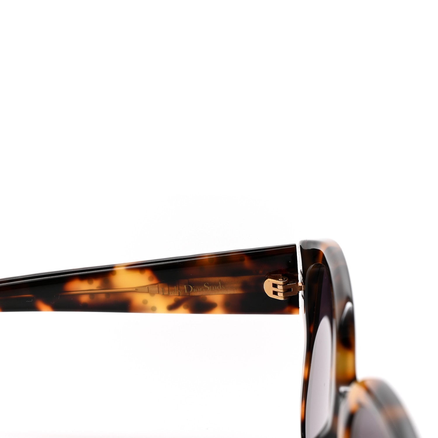 Christian Dior Acetate Cannage Lady Dior Studs Sunglasses Havana 6 of 7