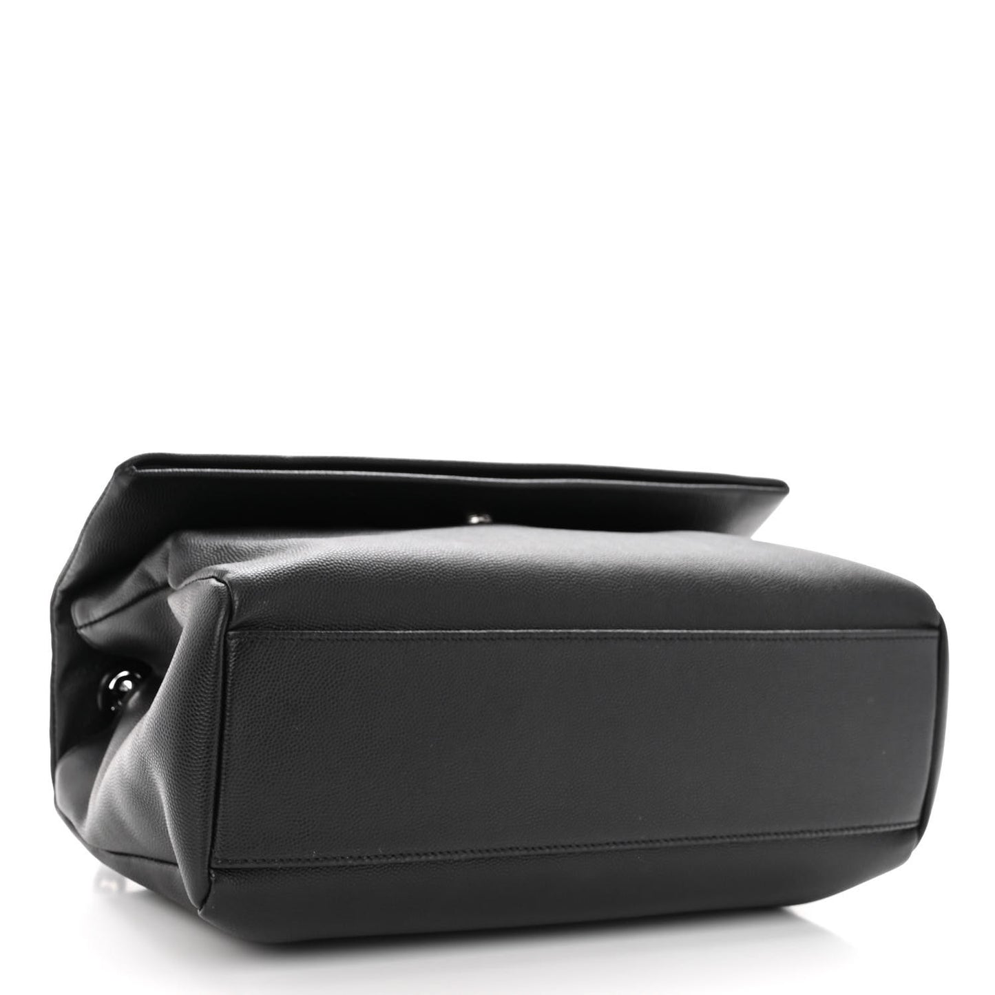 Grain De Poudre Medium West Hollywood Monogram Fold-Over Black