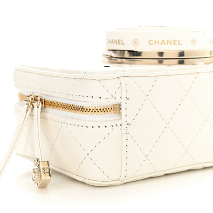 Chanel Lambskin Quilted Coco Click Bag White 9 of 11