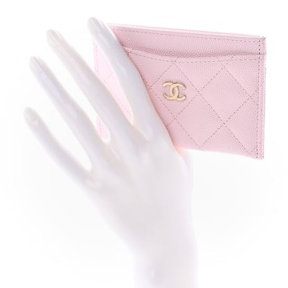 Chanel Caviar Quilted Card Holder Light Pink 2 of 11