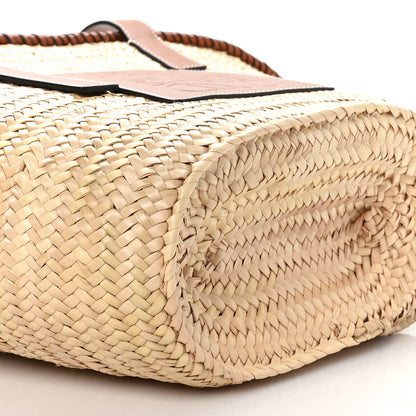 Loewe Raffia Basket Tote Bag Natural Tan 8 of 9