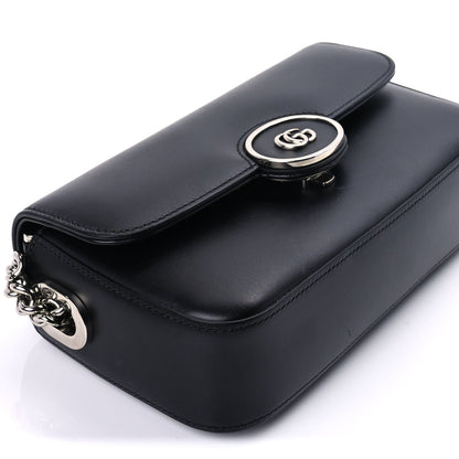 Gucci Senna Calfskin Petite GG Top Handle Shoulder Bag Black 7 of 7
