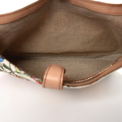 Gucci Canvas Floral Flora Small Jackie O Hobo White 5 of 7