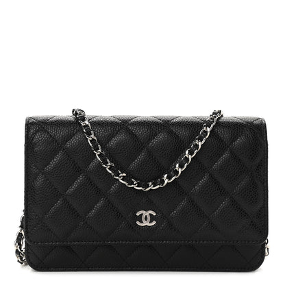 Chanel Caviar Quilted Wallet On Chain WOC Black 1 of 12