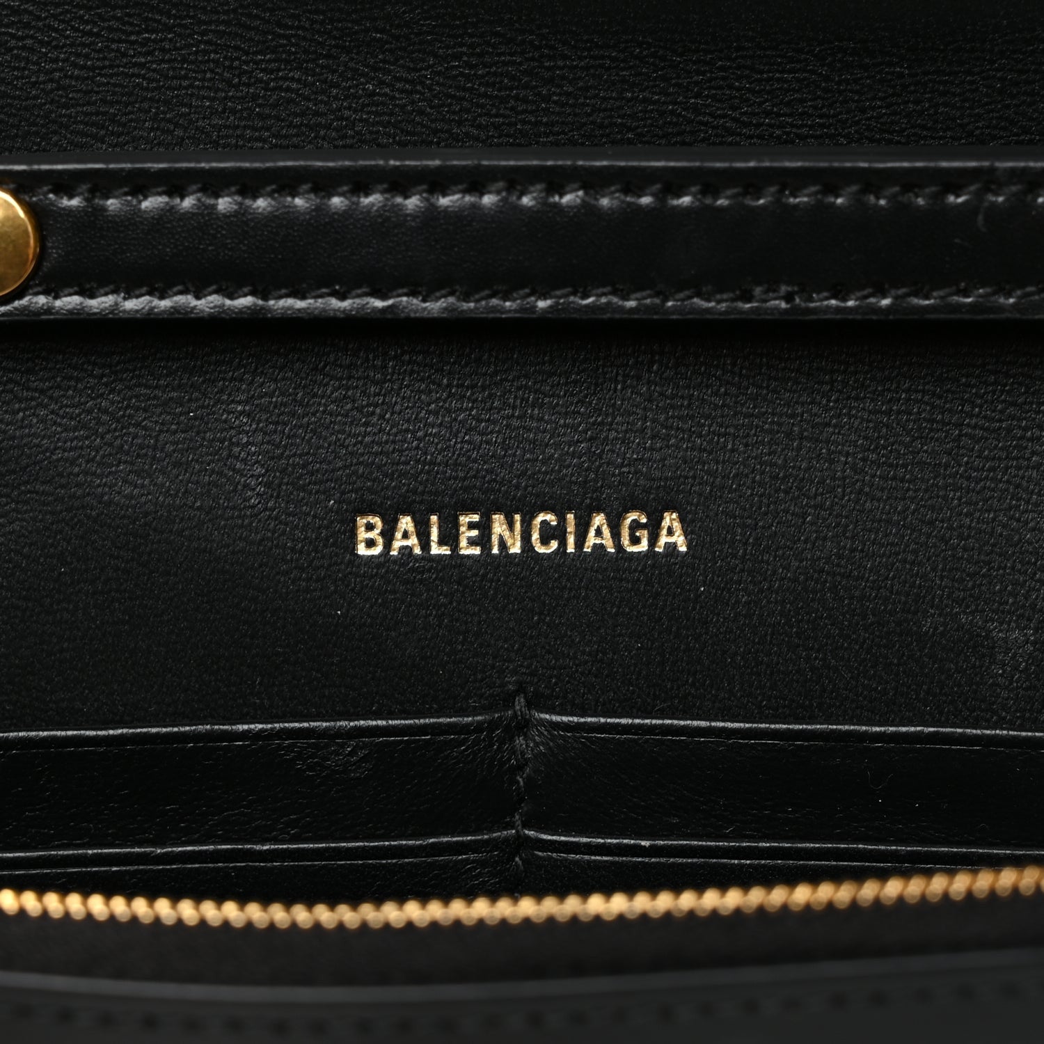 Balenciaga Shiny Box Calfskin Hourglass Chain Bag Black 5 of 9