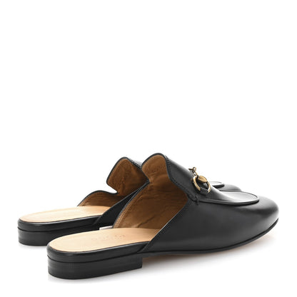 Gucci Calfskin Womens Princetown Slippers 37 Black 5 of 7