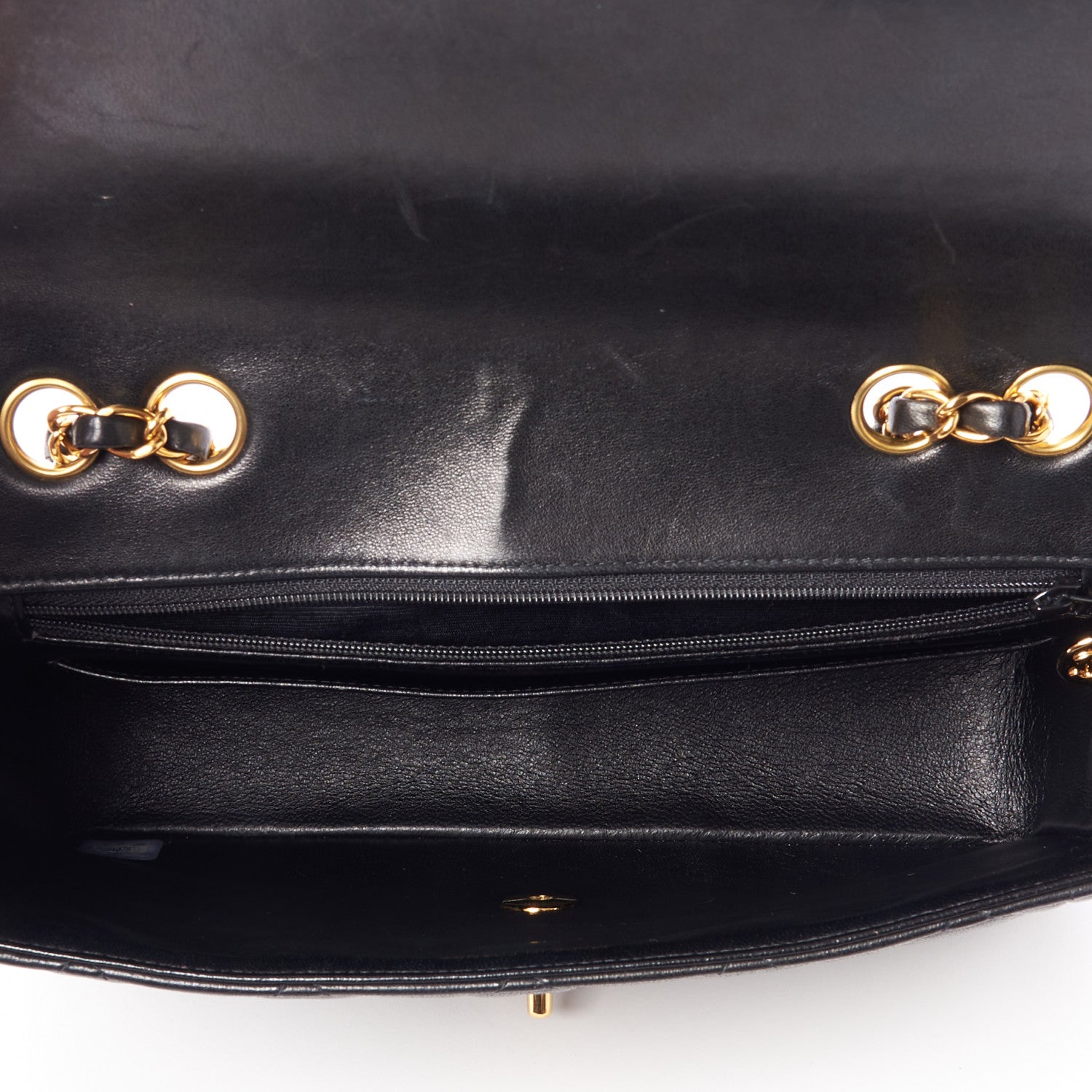 Chanel Lambskin Quilted Medium Single Flap Black 6 of 9