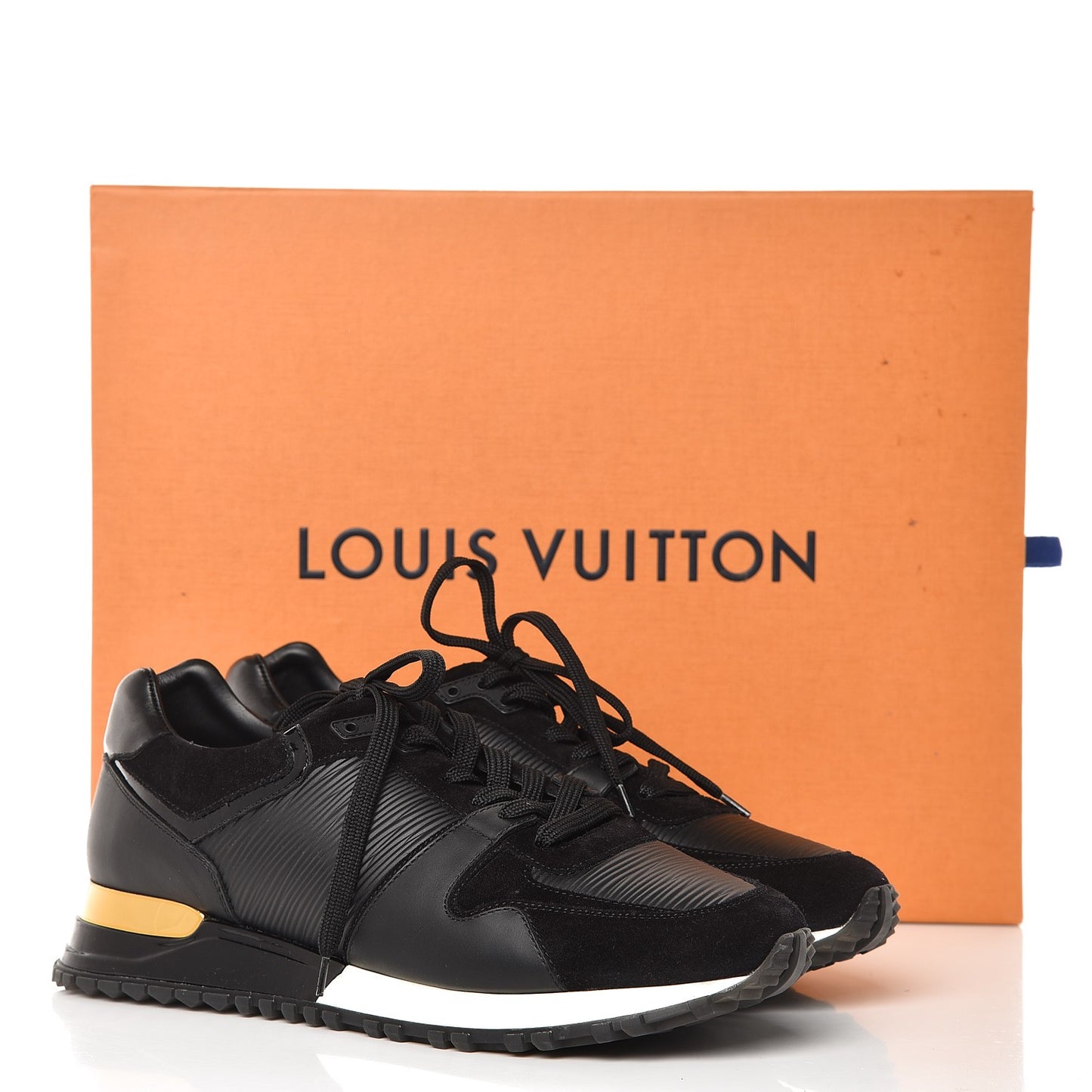 Epi Suede Run Away Sneakers 38.5 Black