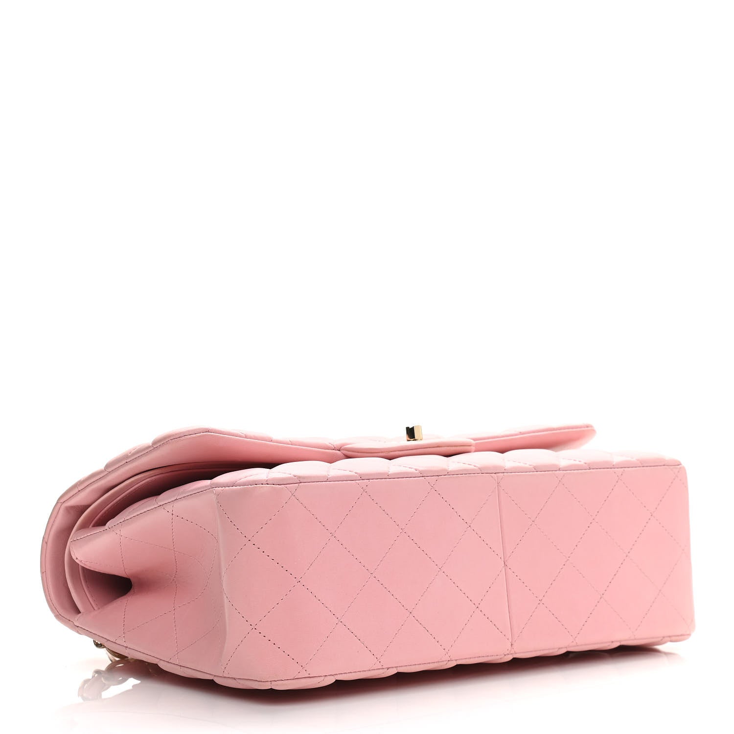Chanel Lambskin Quilted Jumbo Double Flap Light Pink 4 of 12
