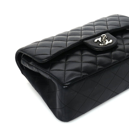 Chanel Lambskin Quilted Small Double Flap  Black 9 of 10
