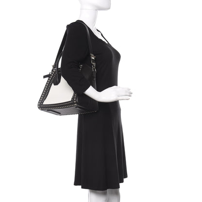 Givenchy Calfskin Small Studded Bi-Color Antigona Black White 2 of 12