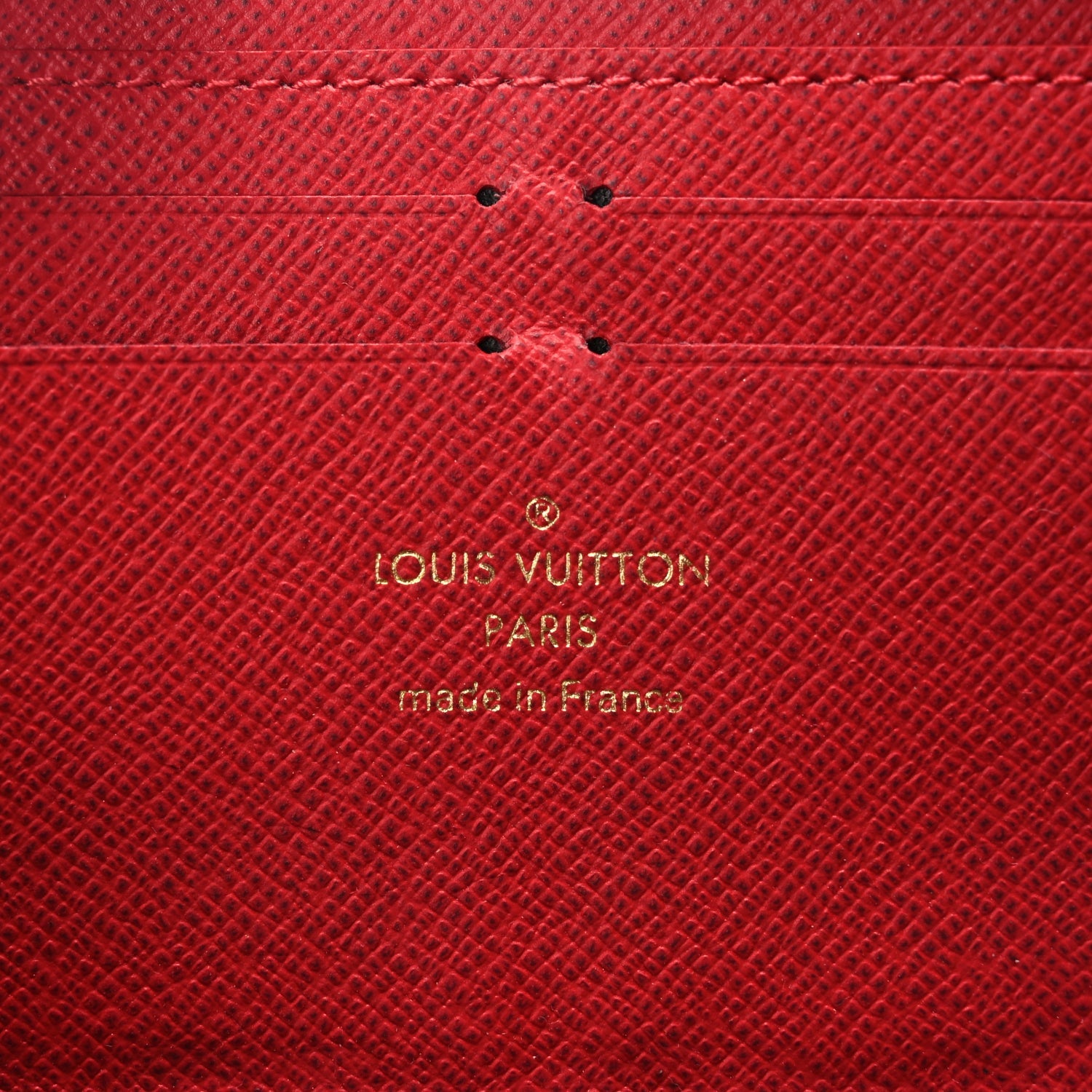 Louis Vuitton Damier Ebene Clemence Wallet Cherry 6 of 7