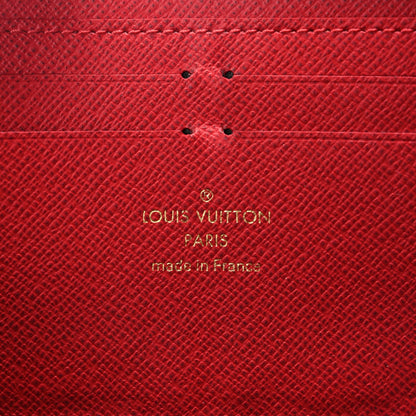 Louis Vuitton Damier Ebene Clemence Wallet Cherry 6 of 7