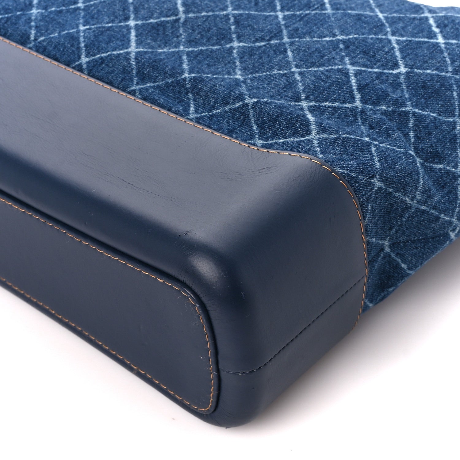 Chanel Denim Calfskin Large Gabrielle Hobo Blue 10 of 10