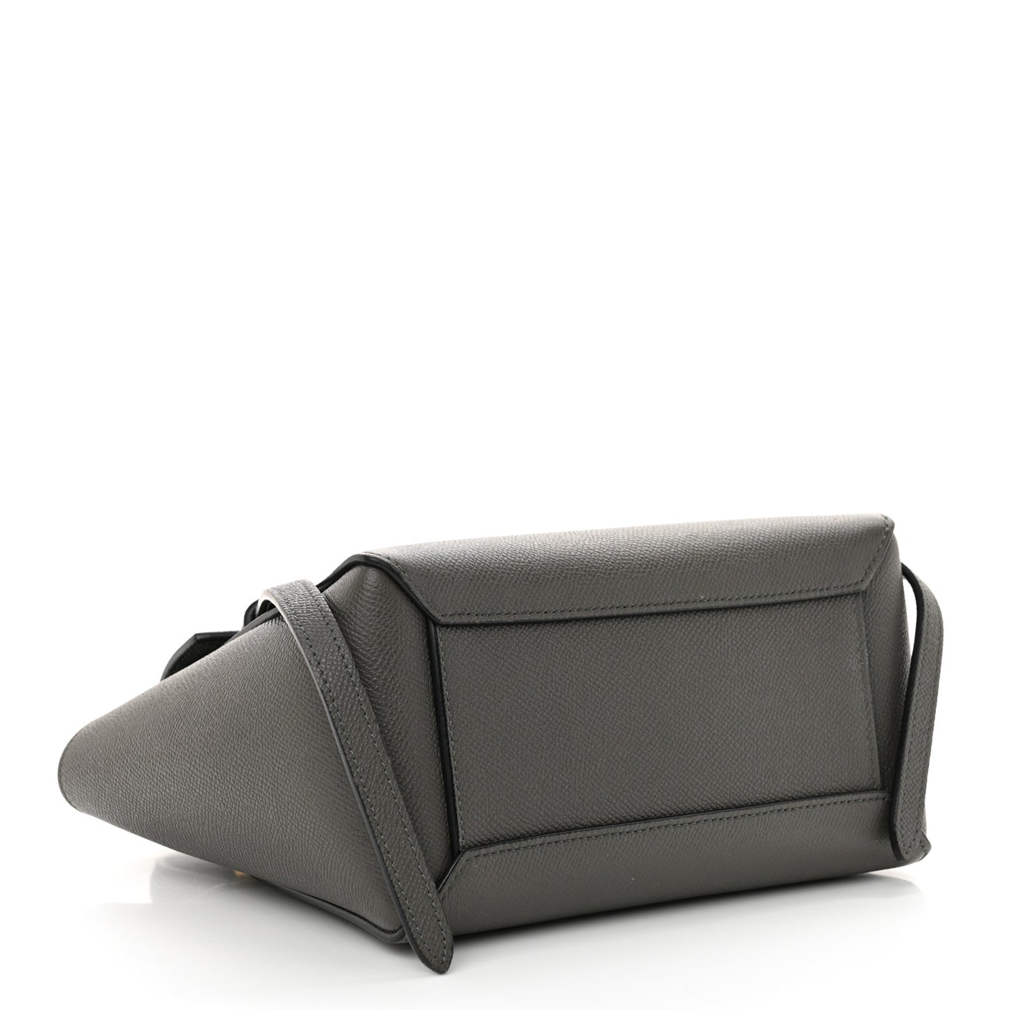 Grained Calfskin Nano Belt Bag Grey