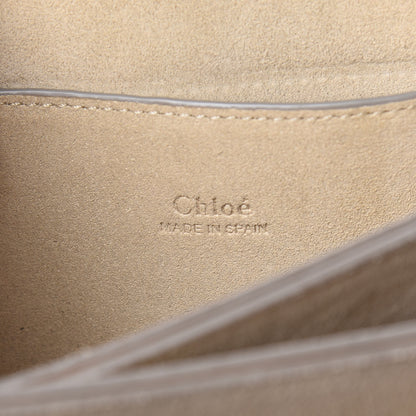 Chloe Ostrich Calfskin Small Faye Shoulder Bag Light Brown 8 of 13
