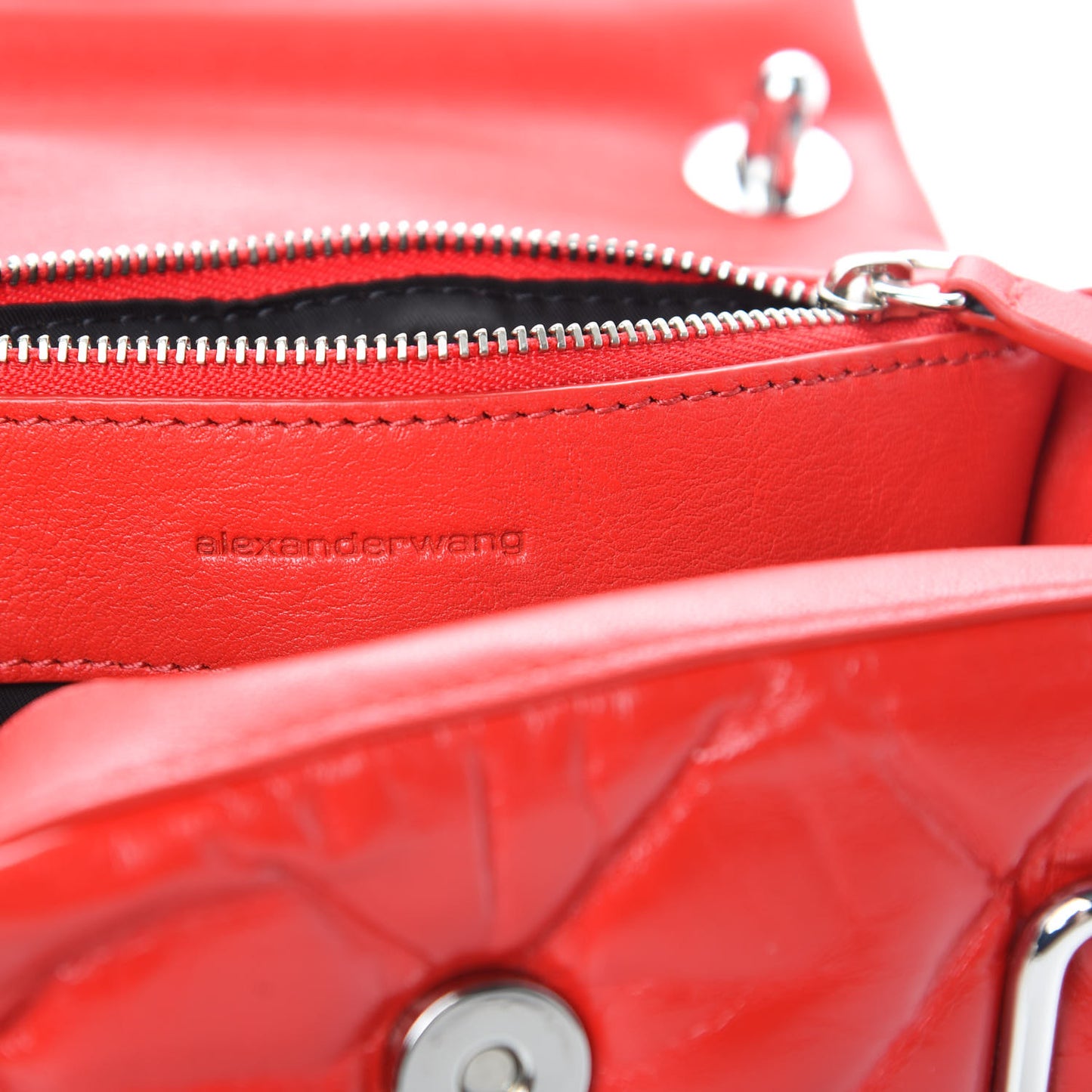 Calfskin Quilted Halo Xbody Bag Red