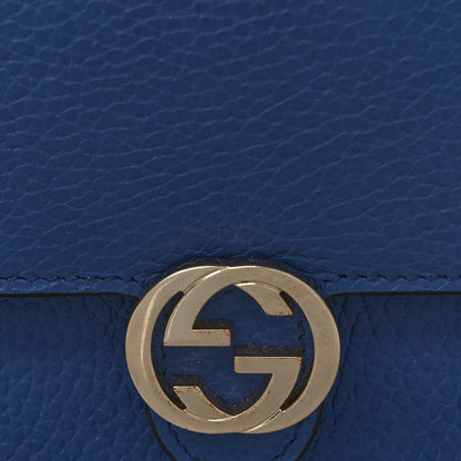 Gucci Dollar Calfskin Interlocking G Chain Wallet  Caspian 6 of 8