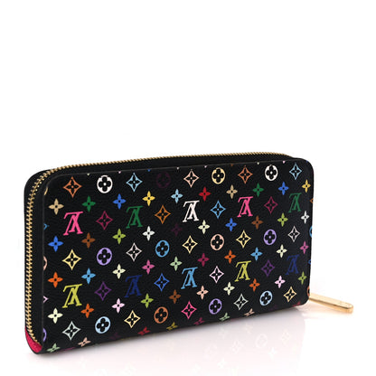 Louis Vuitton Monogram Multicolor Zippy Wallet Black Grenade 3 of 8